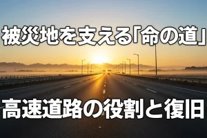 災害時、高速道路は「命の道」に〜被災地を支える早期復旧と拠点機能〜